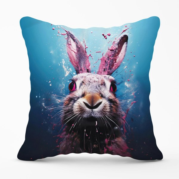 Warren Reed Rabbit Face Splashart Cushions