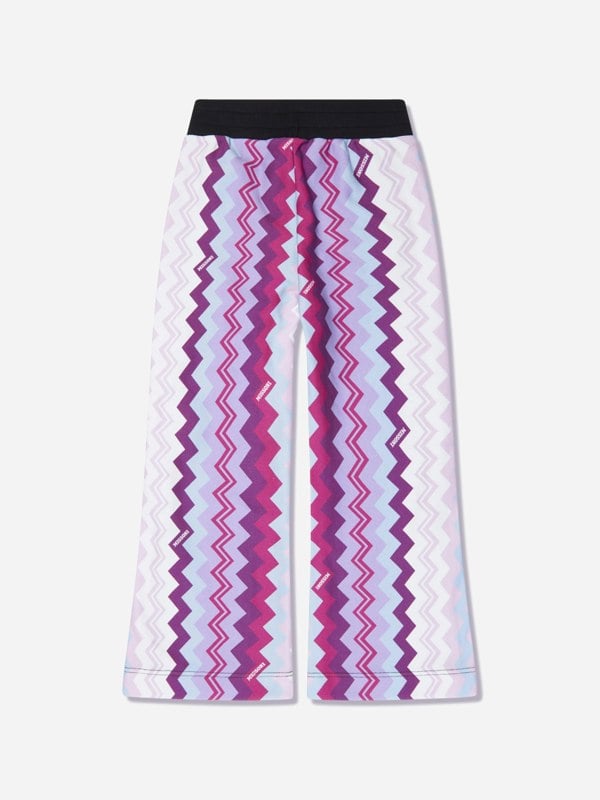 Missoni Girls Zigzag Joggers in Black