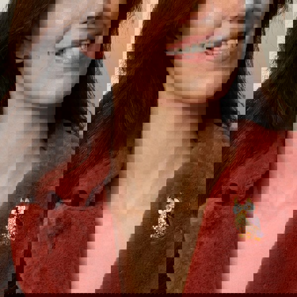 owl brooch with diamante wedding brooch