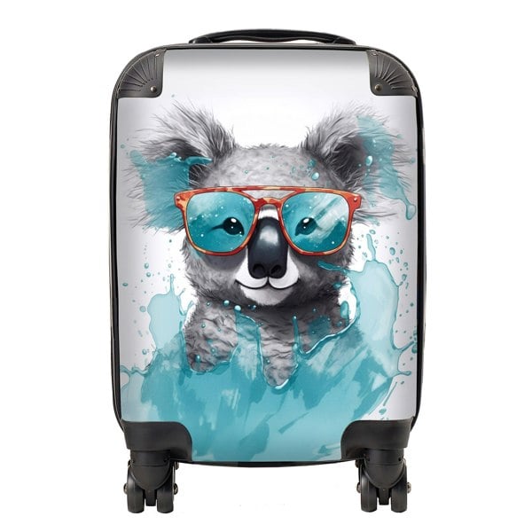 Warren Reed Splashart Koala In Glasses Suitcase