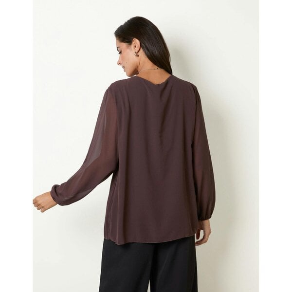 Blue Vanilla Pleated Blouse