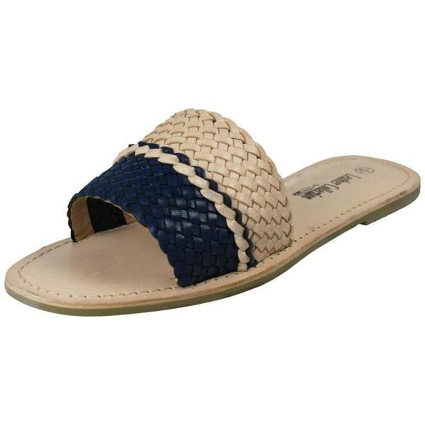 Leather Collection Ladies Leather Collection Casual Open Toe Summer Mule