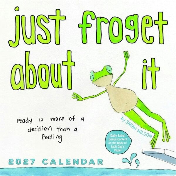 Andrews McMeel Publishing Just Froget About It Desk Calendar 2027, Desk Calendars, Day To View, Humour, Gift