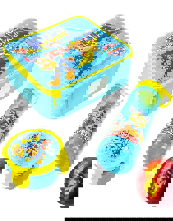 Paw Patrol Boys Blue Lunch Bag Bottle and Snack Pot (One Size)