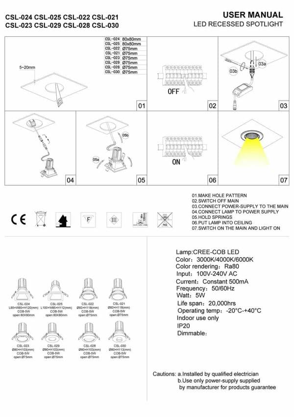 polished chrome downlight installation guide 