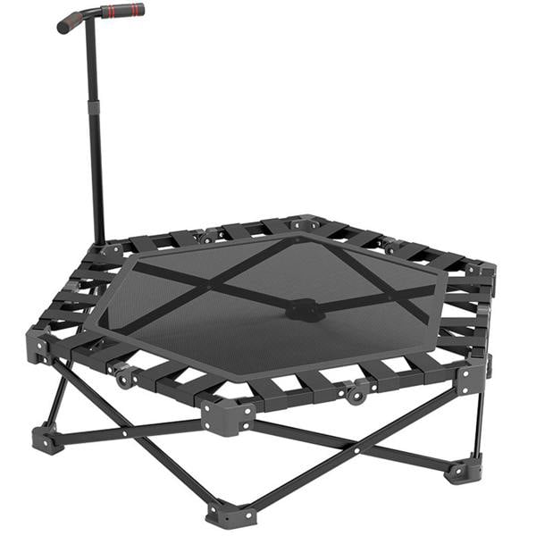 Havendro Folding Fitness Trampoline Rebounder with Handrail for Home Exercise
