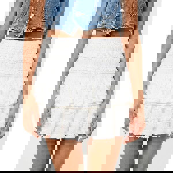 Pink Vanilla Frill Lace RaRa Mini Skirt