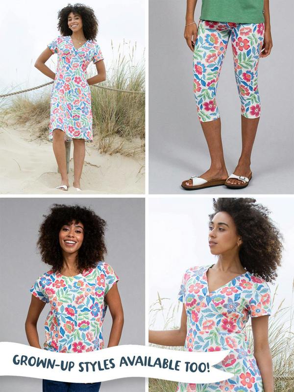 Kite Girls Organic Tropicarnival Pedal Pushers
