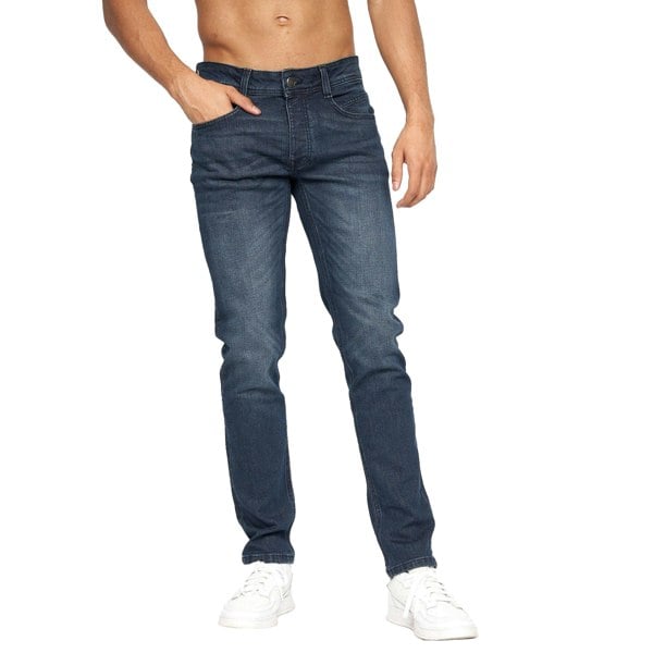 Crosshatch Mens Malcolm Slim Jeans - Dark Wash