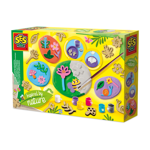 SES Creative Botanical relief casting and painting - Inspired by nature