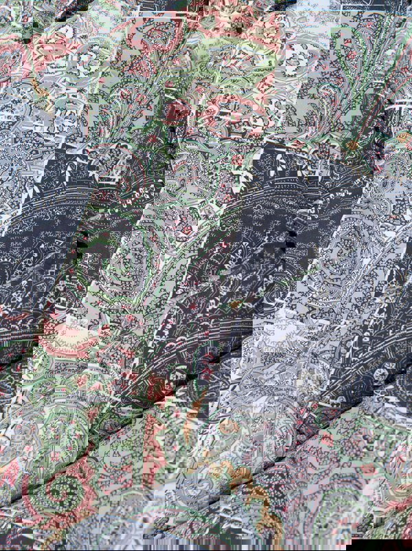 Etro Kids Paisley Puffer Jacket in Blue