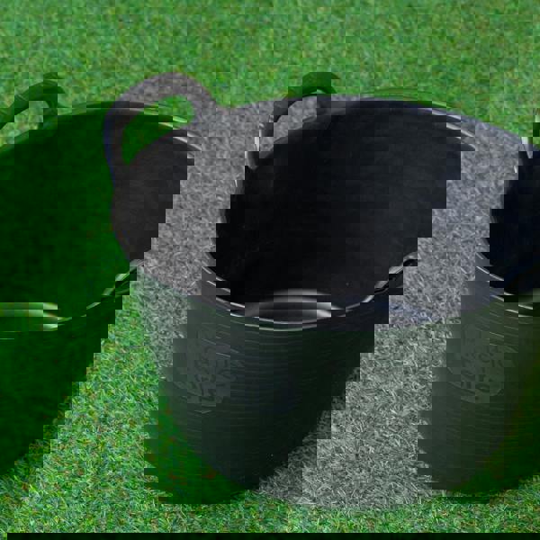 Samuel Alexander 15L Black Flexi Plastic Tub / Bucket for Household and Garden