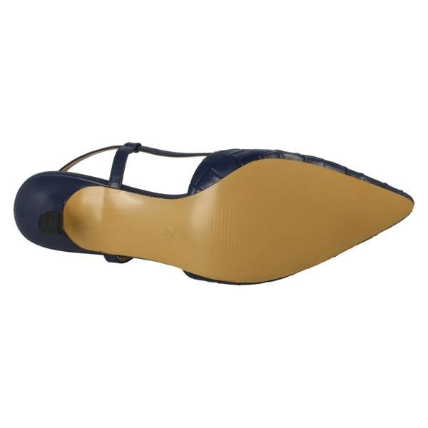Spot On Ladies Spot On Woven Low Heel Shoes F00488