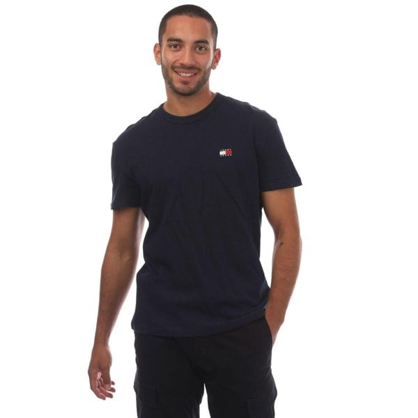 Tommy Jeans Mens Tonal Badge T-Shirt - Blue