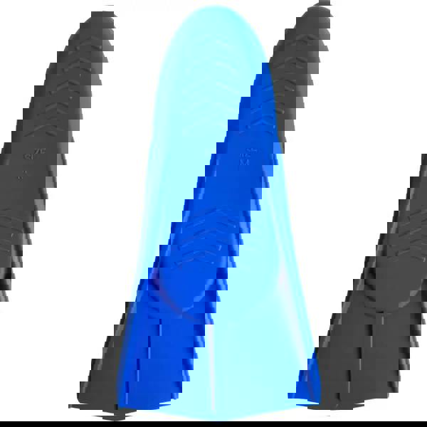 Blue Simply Swim training fins size M with textured grip