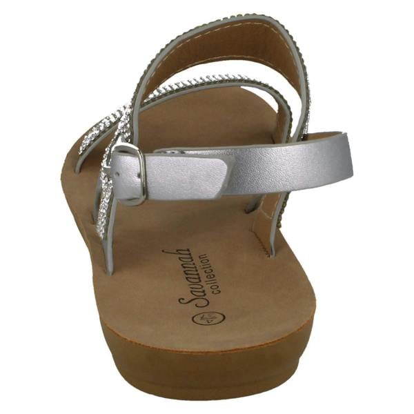 Savannah Ladies Savannah Diamante Sandals F00242