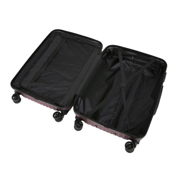 Infinity Luggage ABS Hard Shell Suitcase Luggage Set Travel Carry on Cabin Bag