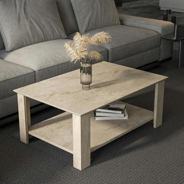 Decorotika Leroy 90 Cm Rectangular Coffee Table