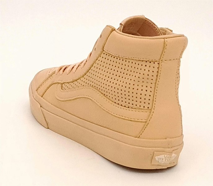 Vans Ua Sk8-Hi Slim Cutout Dx Womans Leather Lace Shoes Amberlight Trainers