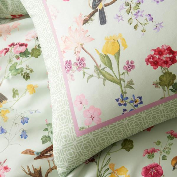 RHS Birds In Bloom Green Duvet Cover Set