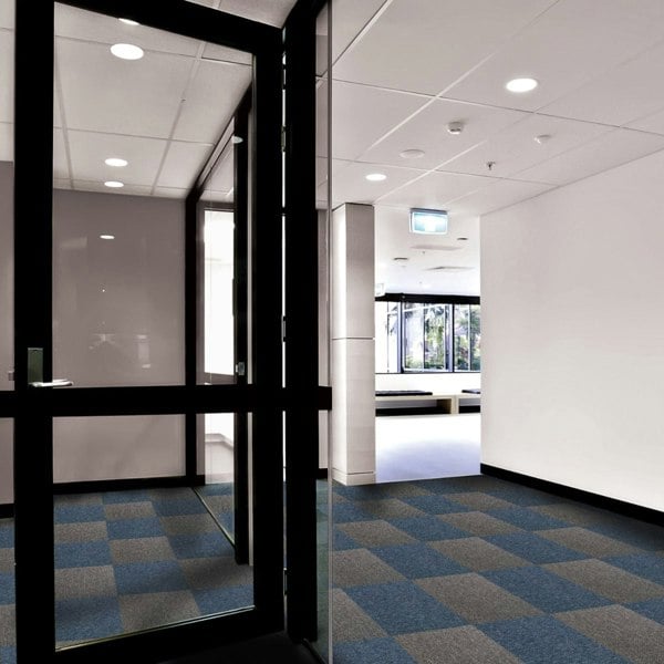 40 x Carpet Tiles 10m2 - Storm Blue & Anthracite