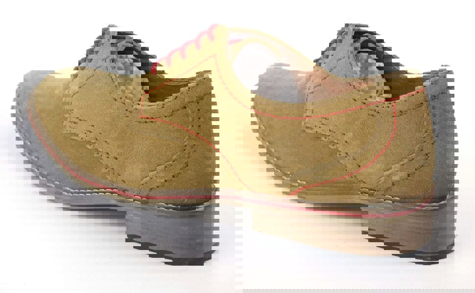 Frank James Evan Mens Suede Leather Casual Smart Lace Up Shoes