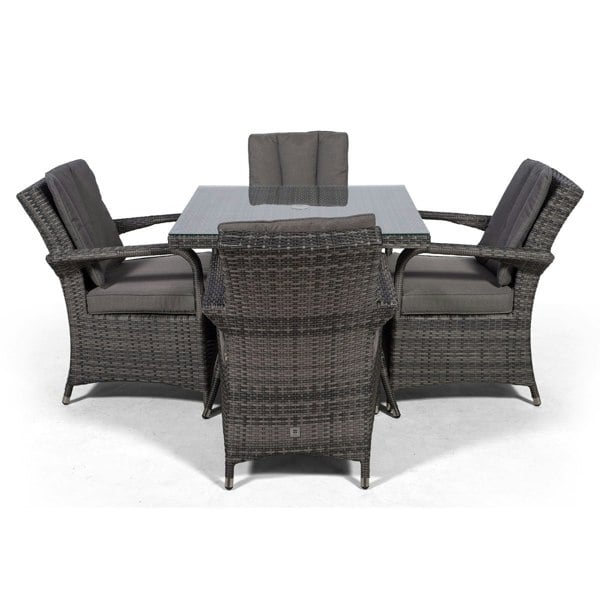 Giardino Arizona Square 4 Seater Rattan Patio Dining Set