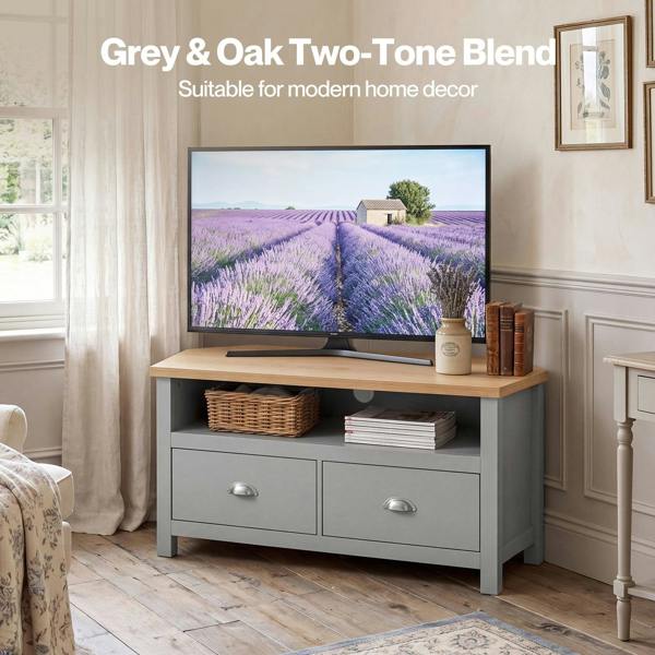 Levede Corner TV Stand Small TV Cabinet with Storage Drawer Entertainment Unit