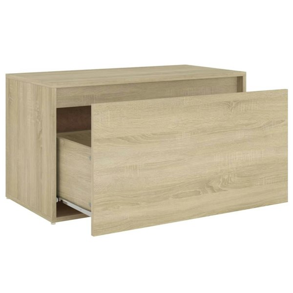 Berkfield Hall Bench 80x40x45 cm Sonoma Oak Engineered Wood