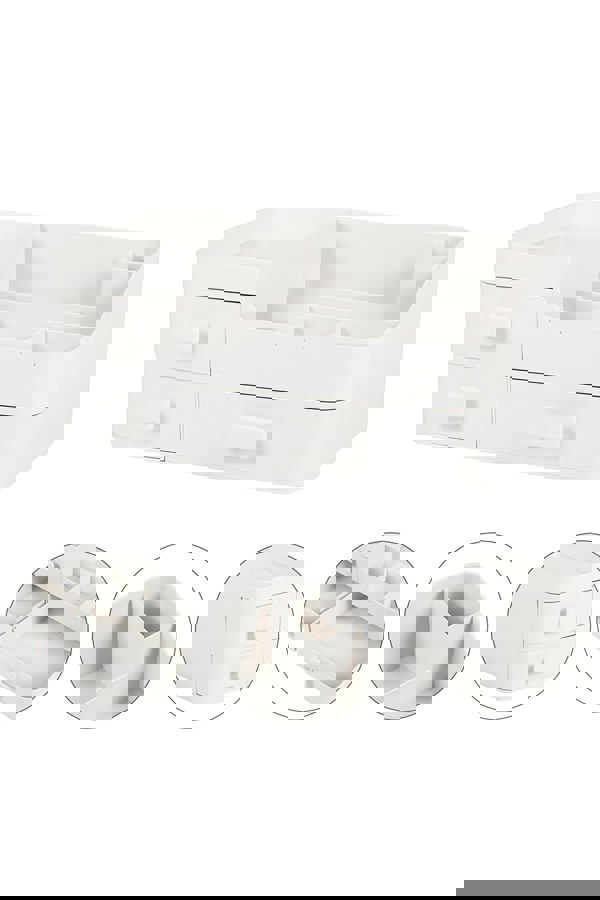 Living and Home Cosmetic Miscellaneous Storage Box Portable Desktop Makeup Box For Home Dormitory Office