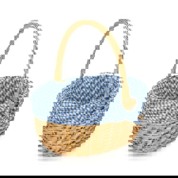 Buff Willow Oval Shopping Basket