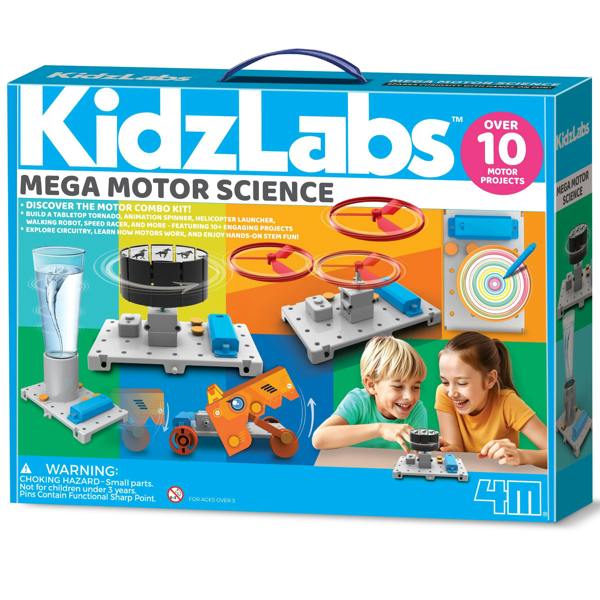 4M Mega Motor Science Kit | Build Your Own Robot, Car & More