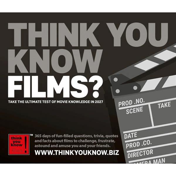 Think You Know Films? Desk Calendar 2027, Desk Calendars, Day To View, Entertainment, Gift