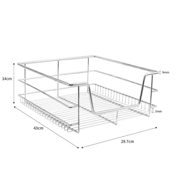 Kukoo 6 x KuKoo Kitchen Pull Out Storage Baskets – 400mm Wide Cabinet