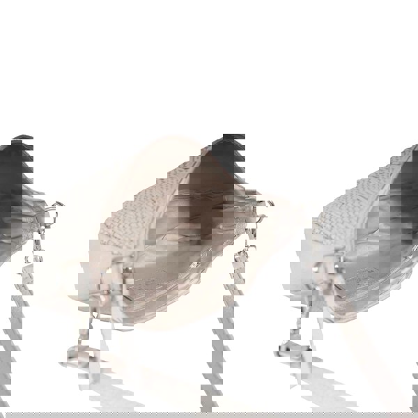 Real Hide Bags 'Wonder Weave' Nude Pink Real Leather Woven Designer Shoulder Crossbody Bag