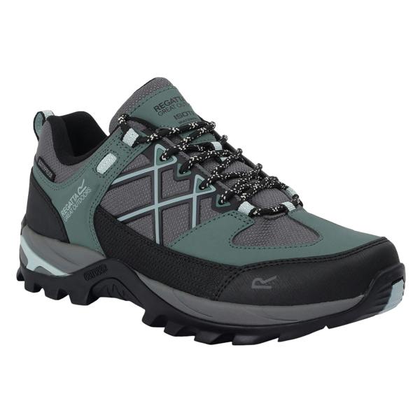 Regatta Womens/Ladies Samaris III Low Walking Shoes - Spruce Green/Granite - 