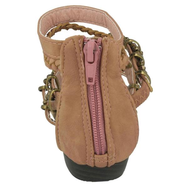 Spot On Girls Spot On Zip Up Sandals