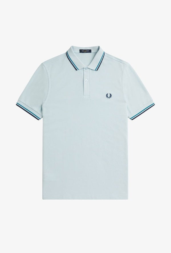 Fred Perry Men's Twin Tipped Polo Shirt - Blue