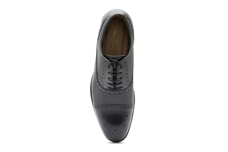 Thomas Crick Red Tape Crick Hartwell Mens Lace Up Brogue 5 eye Leather Shoes