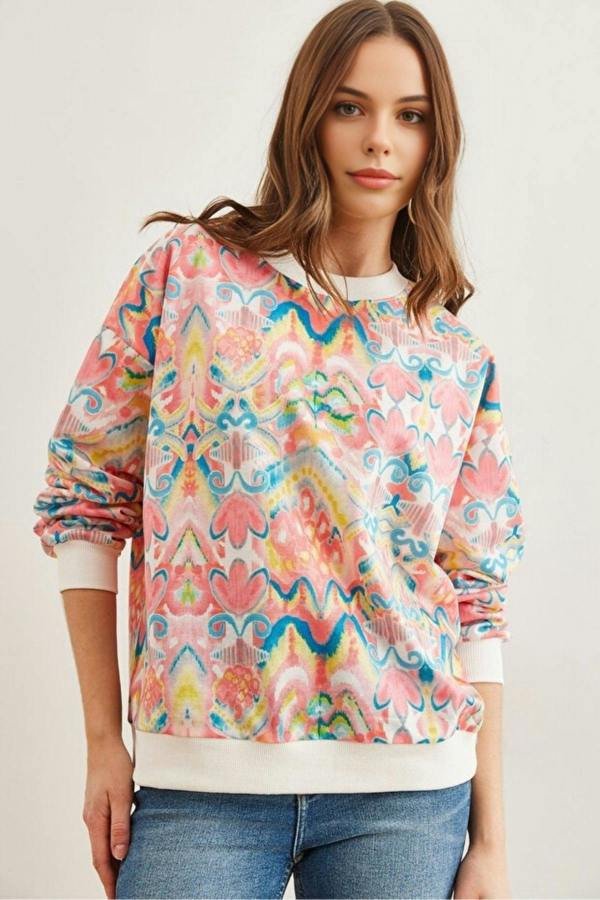 Hoxton Gal Basic Soft-Textured Oversized Sweatshirt