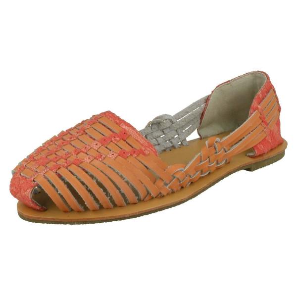 Savannah Ladies Savannah Flat Weave Ballerinas