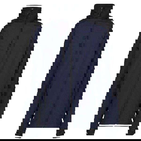 Regatta Reid Mens Softshell Wind Resistant Water Repellent Jacket - Navy Blue