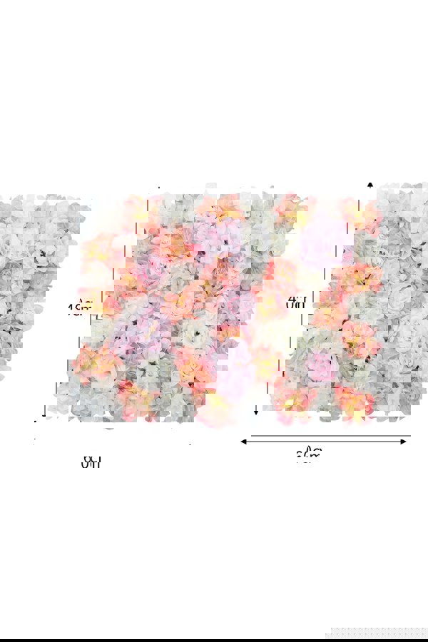 Living and Home Artificial Rose Flower Backdrop Wall Panel Decoration for Wedding