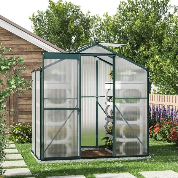 Livingandhome Clear Polycarbonate Sheets for Greenhouse Covering Living and Home