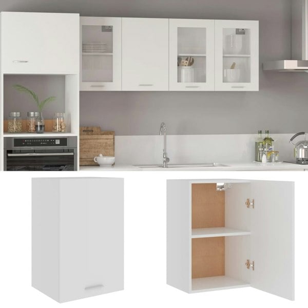 Berkfield Hanging Cabinet White 39.5x31x60 cm Engineered Wood
