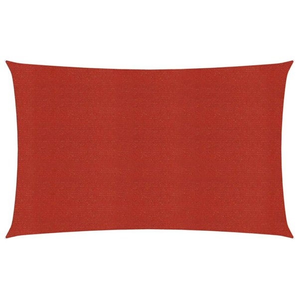 Berkfield Sunshade Sail 160 g/m�__ Red 2x4 m HDPE