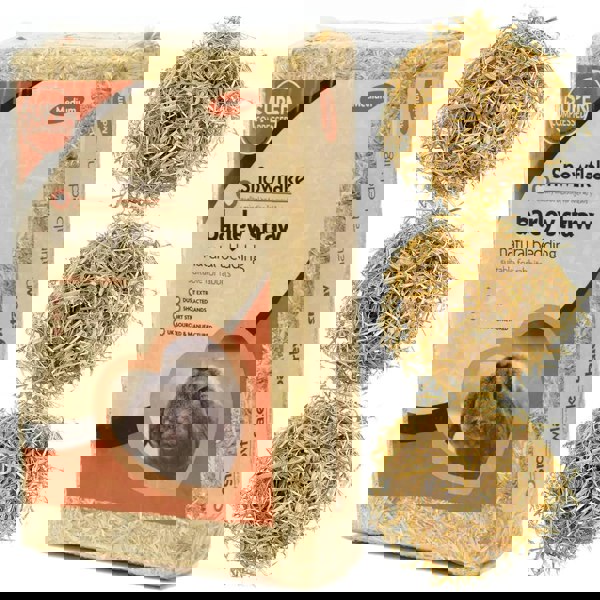 1.6kg (1 Bag) Soft Flake Barley Straw Medium Animal Bedding For Rabbit & Tortoise