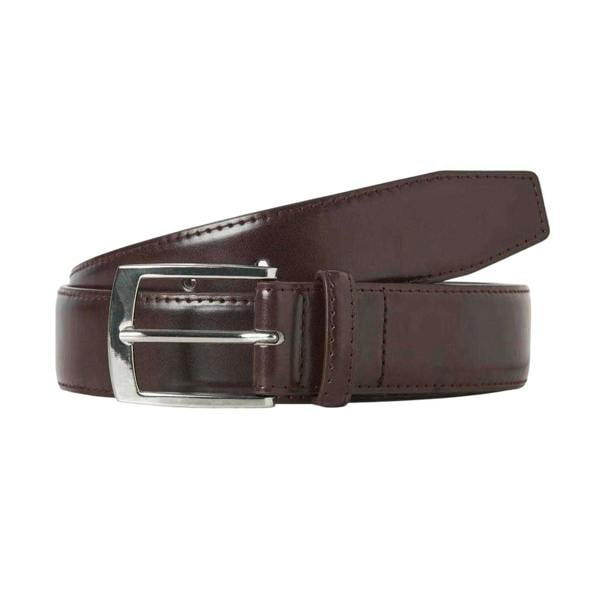 Jack And Jones Mens Leather Dress Belt - Brown Stone - 