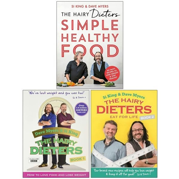 The Hairy Dieters 3 Book Set Simple Healthy Food, How to Love Food and Lose Weight...