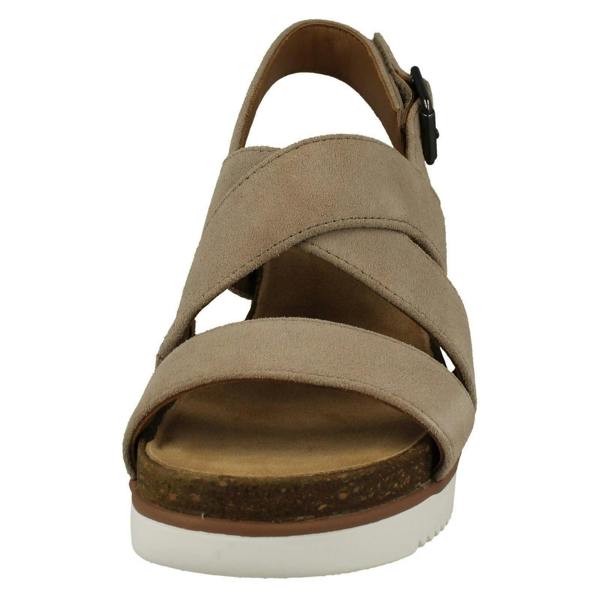 Clarks Ladies Clarks Slingback Wedge Heeled Sandals Lizby Cross